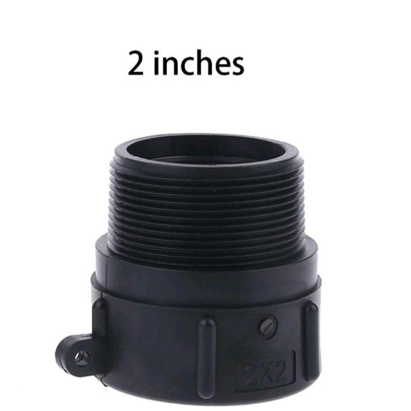 Win S60x6 Adapter Konektor Pipa Male / NPT Female 2 "IBC-Tank Valve IBC-Tank
