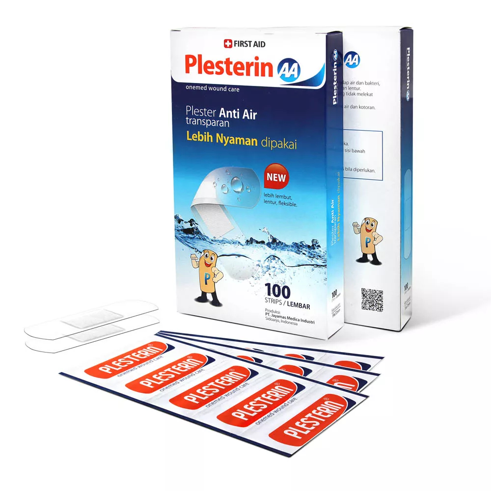 Plesterin AA Anti Air 100's Lembar / Plester Luka / Plester Anti Air / Plester Kedap Air / Plester A
