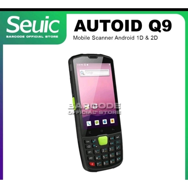 Mobile Barcode Scanner SEUIC AUTOID Q9 PDT Android 1D 2D PDA Wifi NFC