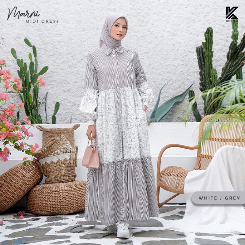 marni midi dress by korina