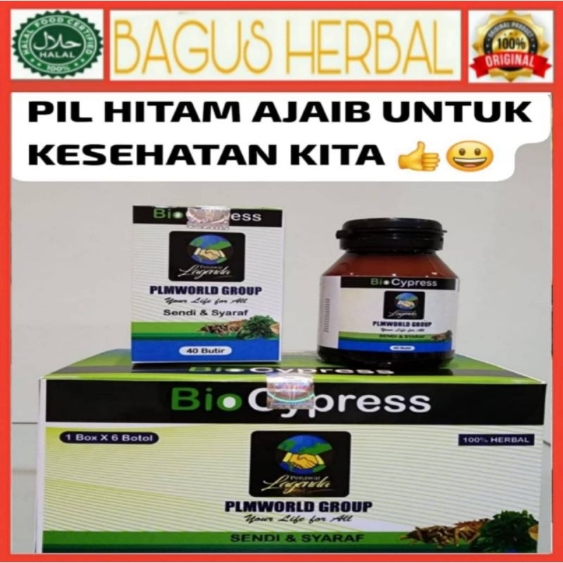BIOCYPRESS SARAF DAN SENDI 1 BOTOL 40 BUTIR