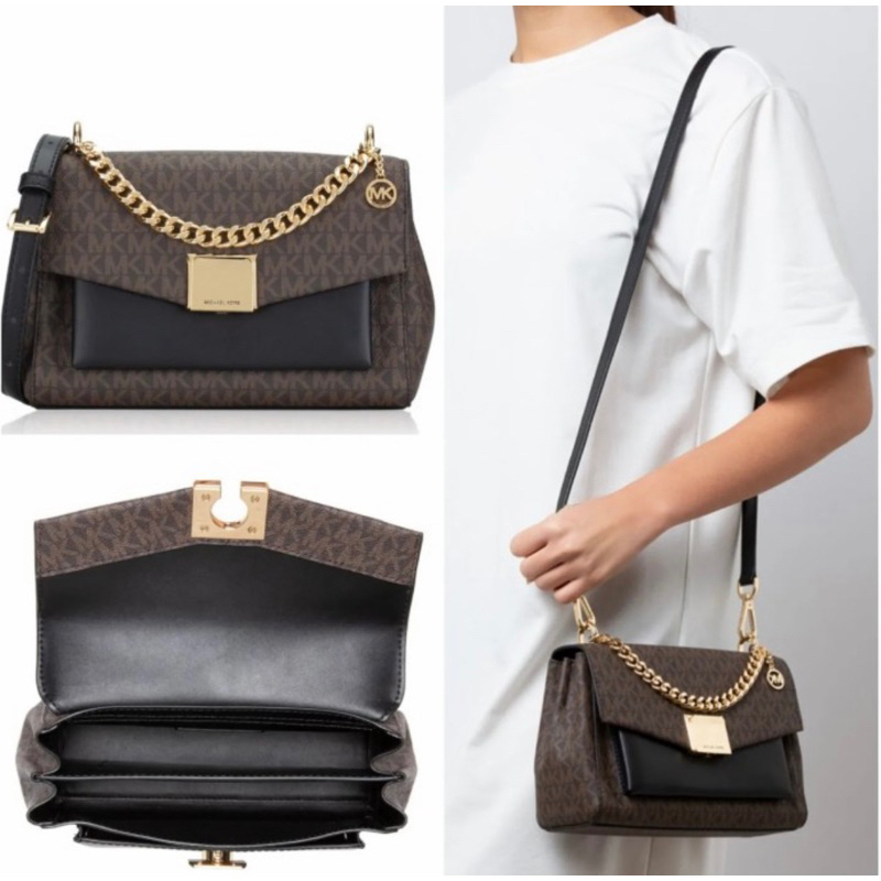 Michael Kors Lita Medium Brown Black
