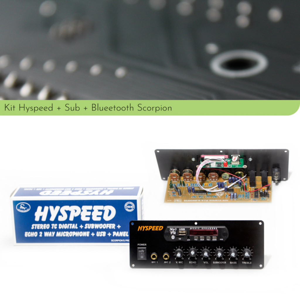 Kit Tone Control Stereo Hyspeed Bluetooth by Scorpion