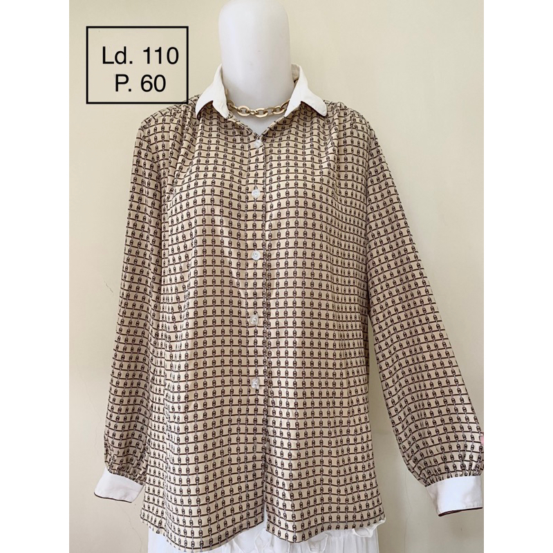 Kemeja Vintage Premium (Silk /Poyester/Mix) [COD]
