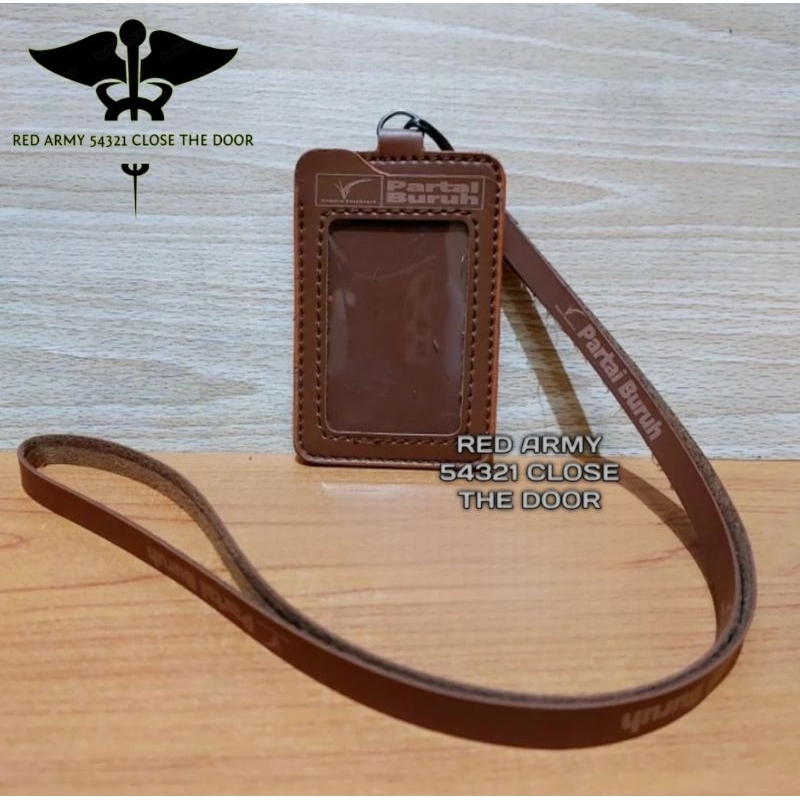 

Tali Lanyard Name Tag ID Card Holder Logo PARTAI BURUH