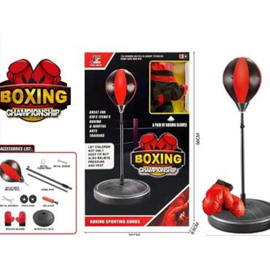 Mainan Samsak Tinju Boxing Championship / Mainan Anak Boxing Champion / Mainan Alat Latihan Tinju Se