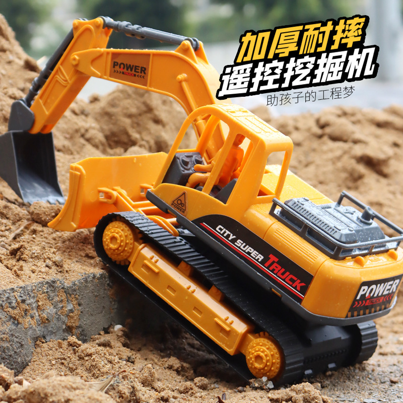 Mainan Remote Control Mobil Truk Konstruksi Bangunan Truck Eksavator Jumbo Bego Anak Laki Laki Keruk