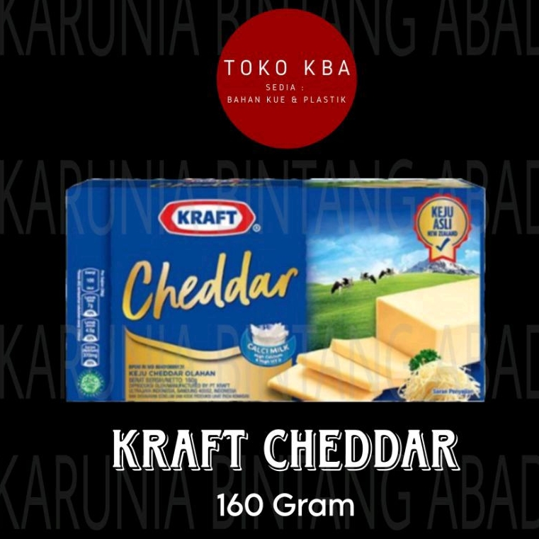 

Keju Kraft Cheddar Cheese 160 Gram