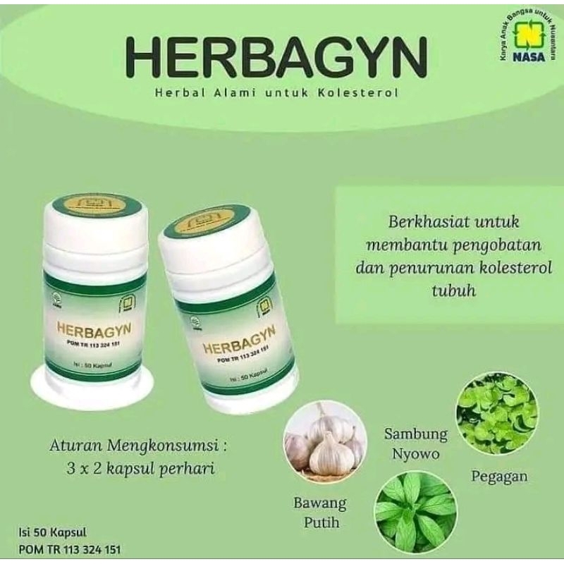 Obat Kolesterol Herbal // Herbagyn Nasa
