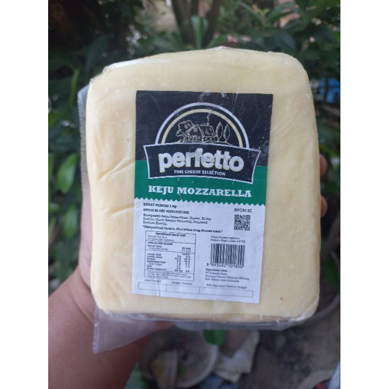 Perfetto Keju Mozarella Kemasan 1kg