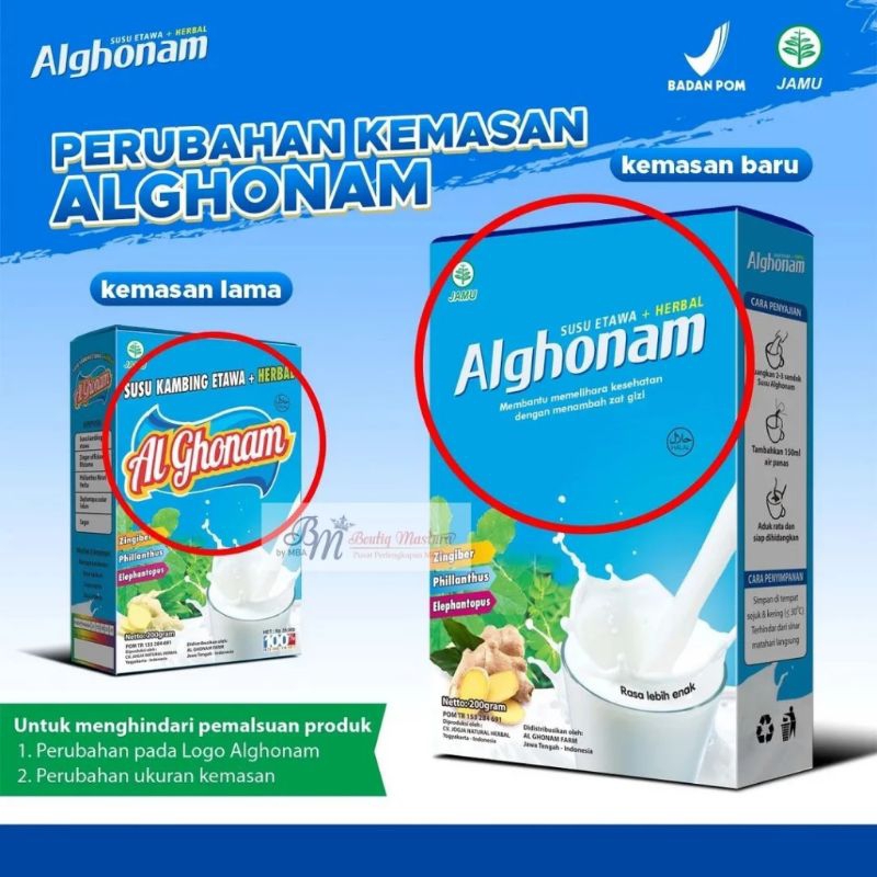 

Susu Kambing Alghonam+herbal 200 g