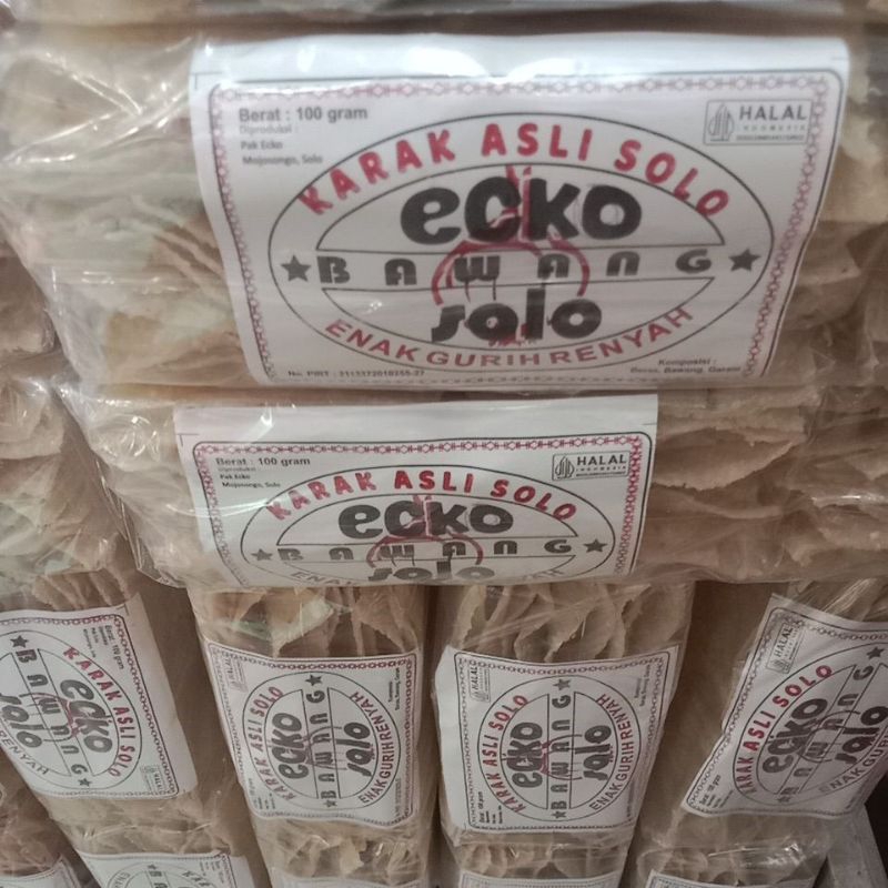 

Karak Beras Ecko isi 5 (bawang, terasi, aneka rasa)