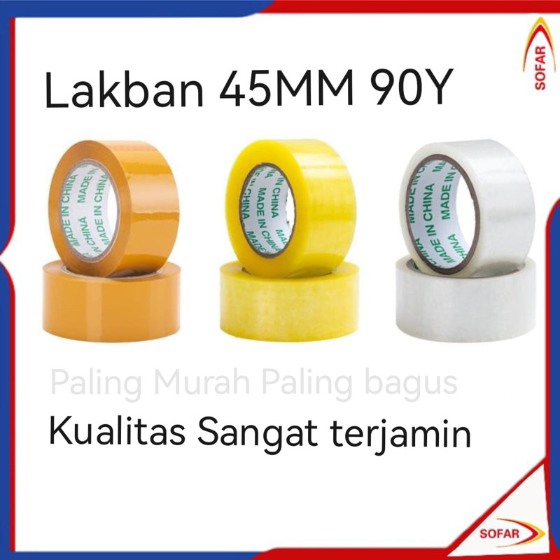 

Lakbang Bening 90Yard Isolasi Selotip Clear Tape 45MM Daya