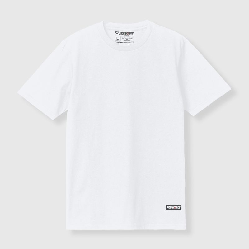 PRAYERFAITH - T Shirt Reguler Polos Hitam Kaos T-shirt Tshirt