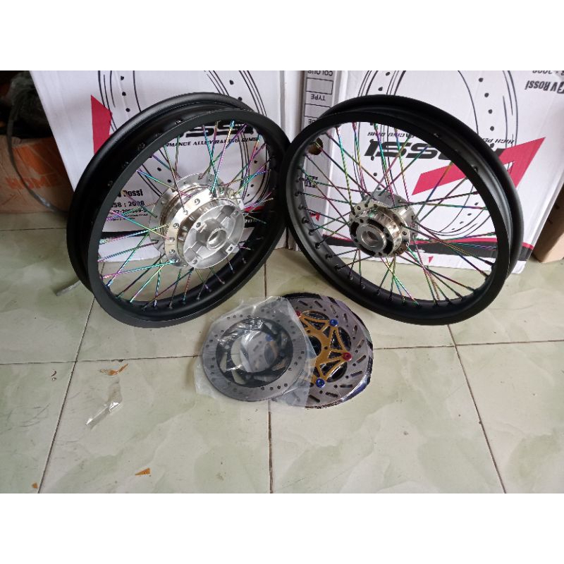 velg jari jari ninja r/rr ring 17 x215/185 siap pasang