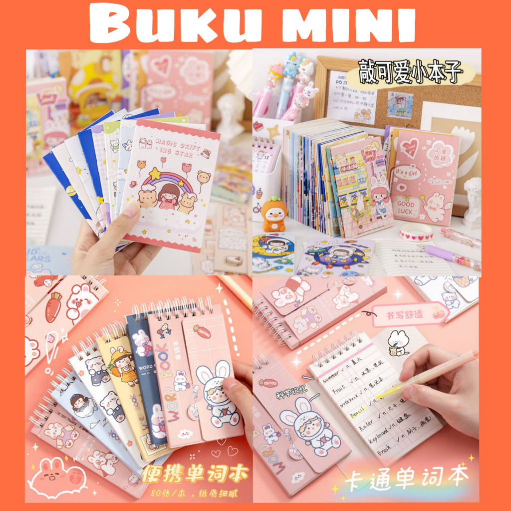 

buku tulis mini / buku kecil / noted book mini motif lucu