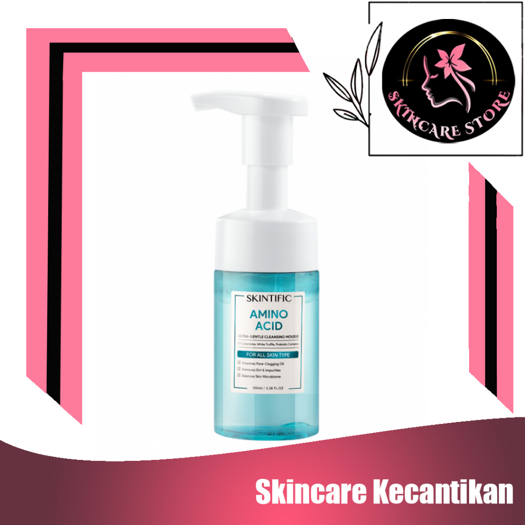 SKINTIFIC Amino Acid Ultra Gentle Cleansing Mousse Facial Wash Cleanser 100ml