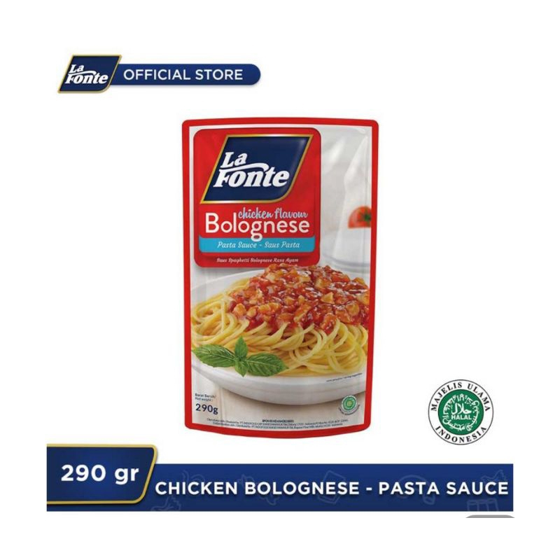 

La Fonte Chicken Bolognese Saus Pasta 290g