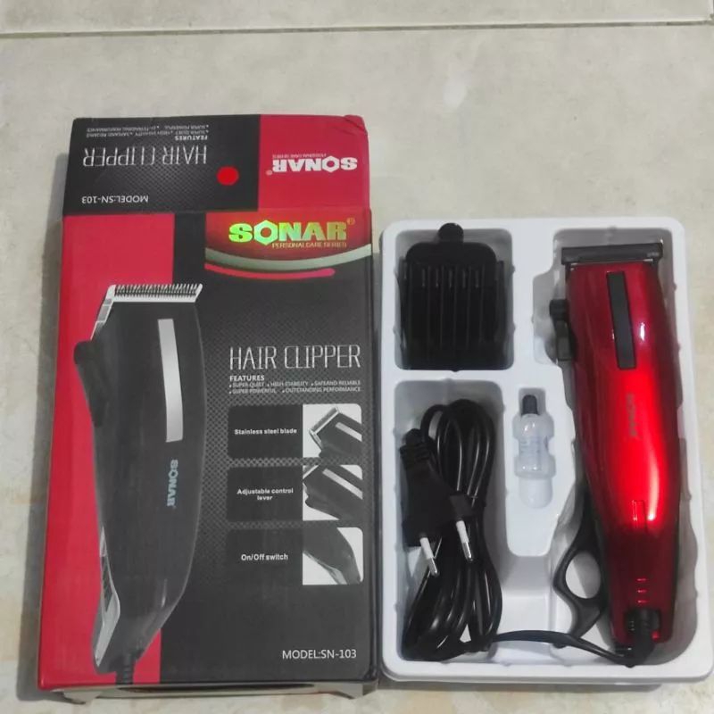 ALAT CUKUR RAMBUT LISTRIK SONAR / ALAT PANGKAS RAMBUT / HAIR CLIPPER