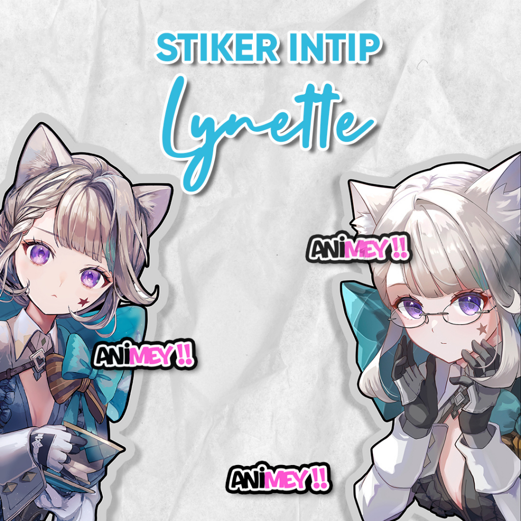 

Stiker Intip Samping Lynette Genshin Impact / stiker Waterproof