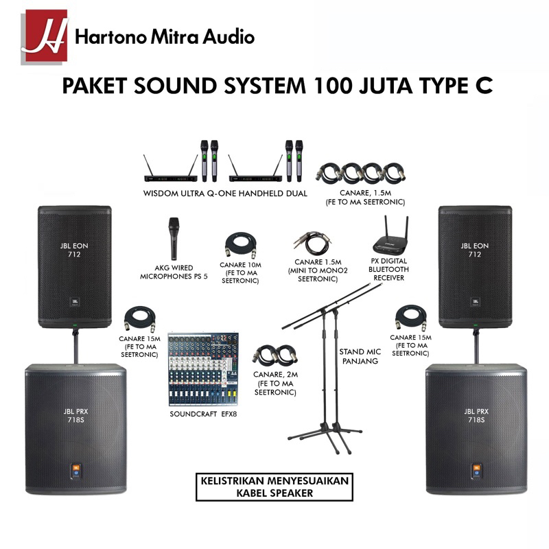 PAKET SOUND SYSTEM LENGKAP