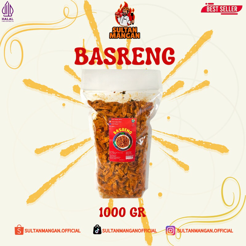 

Basreng Rasa Pedas dan Original 1000gram Sultan Mangan - Makanan Ringan