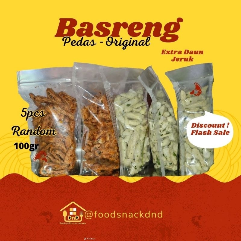 

Basreng Pedas Original Extra Daun Jeruk(5Pcs)