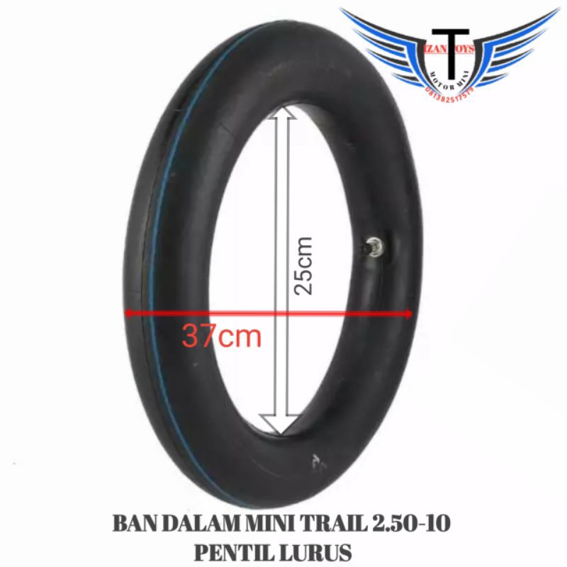 Ban dalam Mini trail 2.75/2.50-10-BAN DALAM MOTOR MINI TRAIL-BAN DALAM MOTOR MINI CROSS RING 10