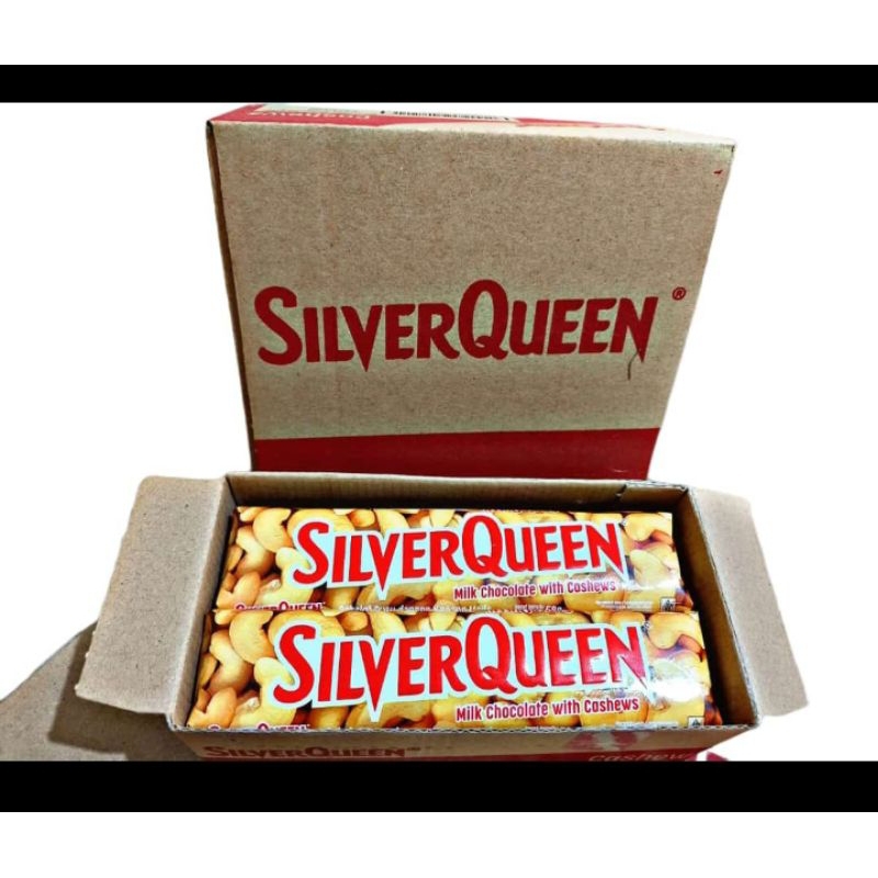 

coklat silverqueen 58gr PROMO 1 box isi 10 pcs