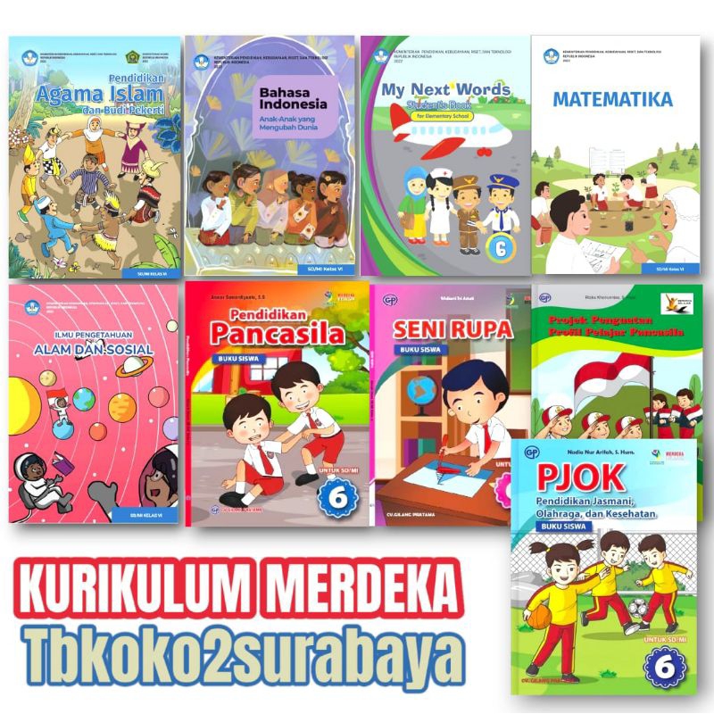 BUKU PAKET SD KELAS 6 KURIKULUM MERDEKA SEKOLAH PENGGERAK