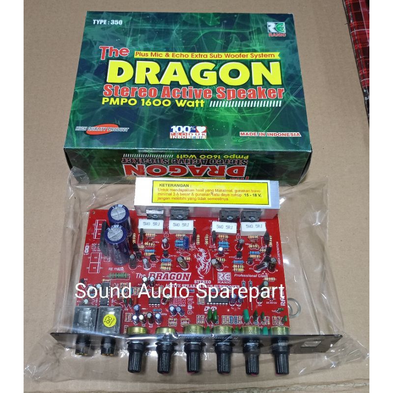 Kit Aktif Speaker Mic Echo Subwoofer DRAGON
