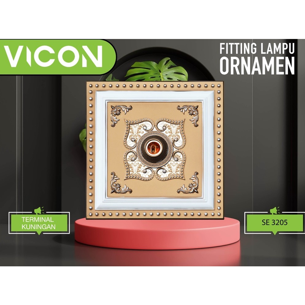 VICON FITTING LAMPU ORNAMEN 30X30 CM / ORNAMEN LAMPU / FITTING LAMPU ORNAMEN fitting