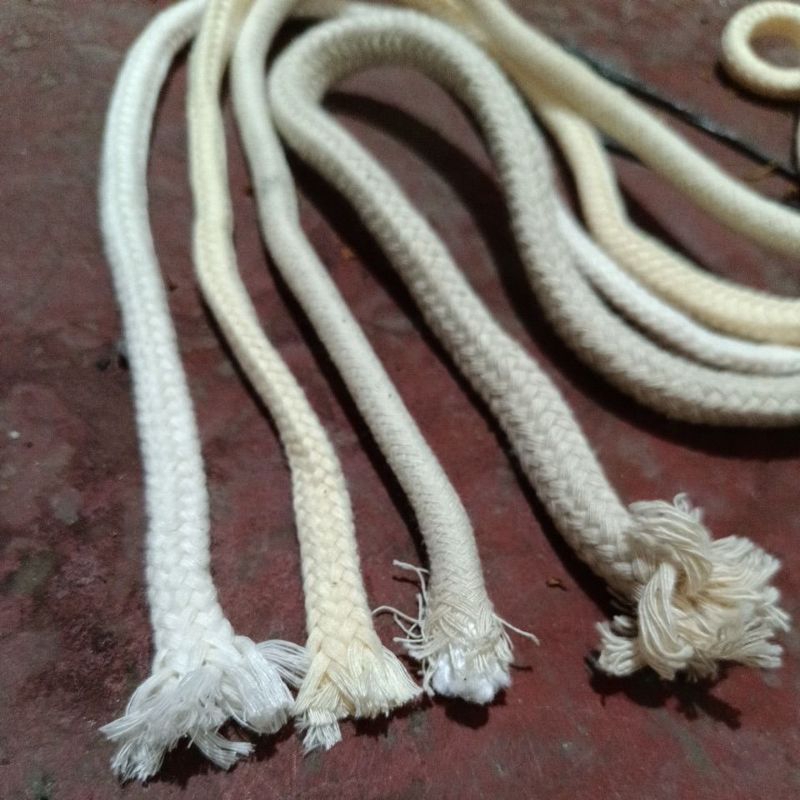tali macrame jumbo 8mm - 12 mm tali kepang jumbo katun