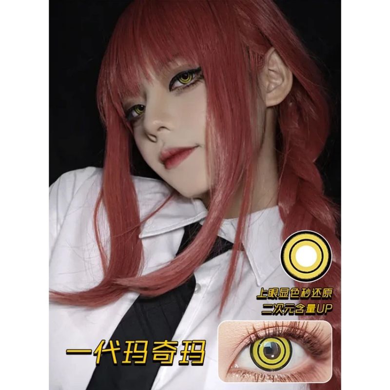 Softlens / Lensa Kontak Cosplay Anime Makima Mihawk