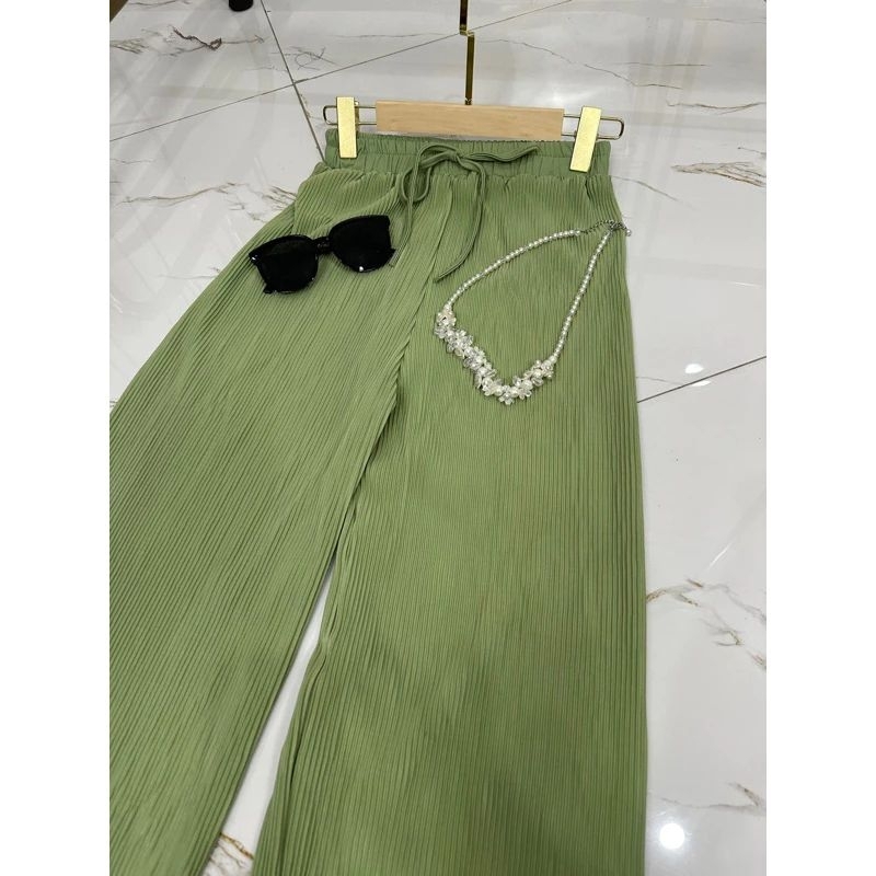 kulot plisket lidi premium warna sage