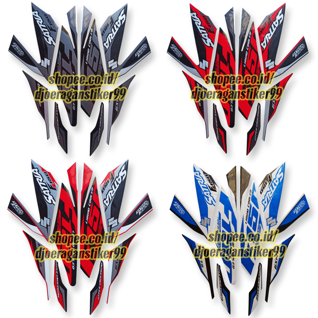 stiker striping satria fu injeksi 2016, striping suzuki fu fi f150 2016, stiker fu f150 2016
