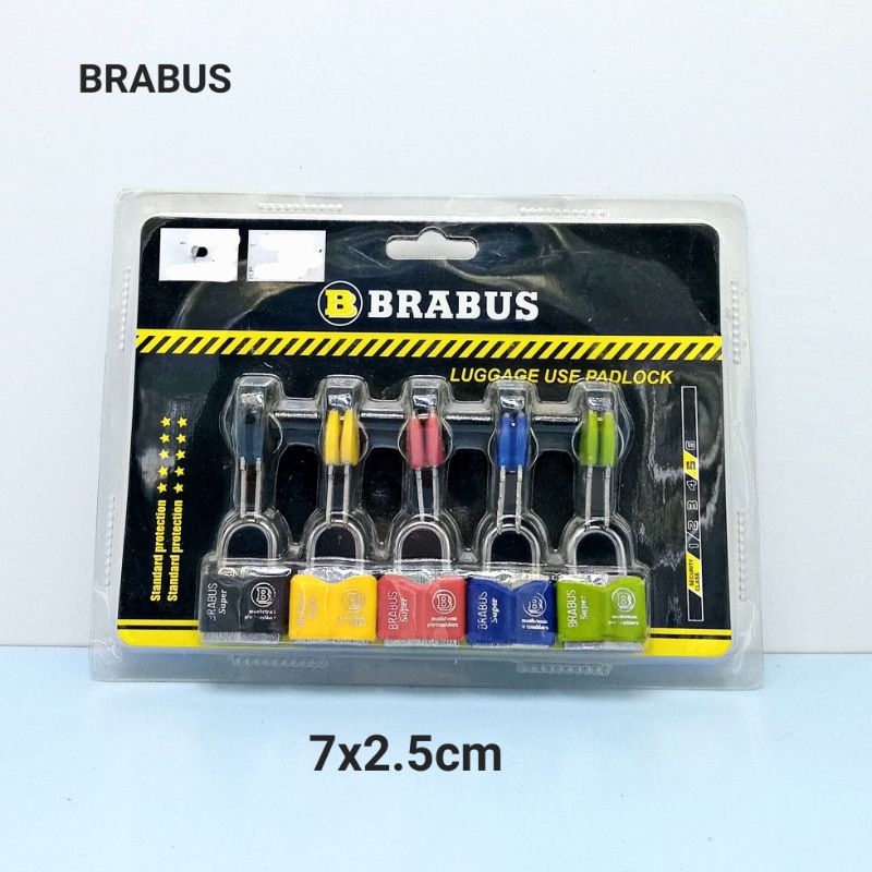 GEMBOK KECIL KOPER BRABUS WARNA WARNI