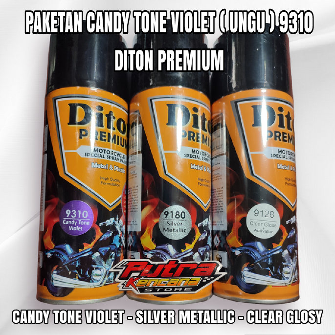 PAKET CANDY TONE VIOLET UNGU ( 9310 ) - DITON PREMIUM 3 WARNA