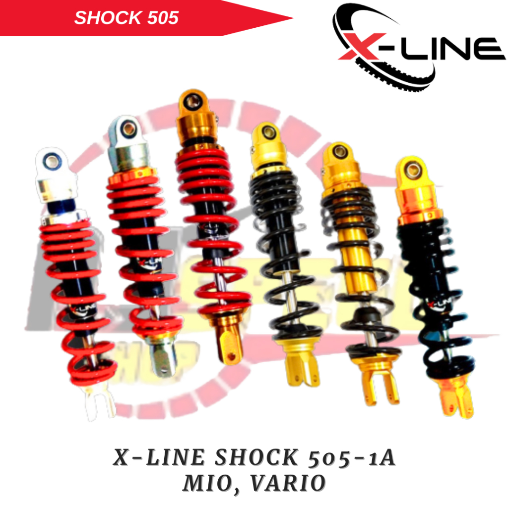 Xline X Line Shock Shok Sok Suspensi Shockbreaker Peredam Kejut Belakang Tipe 505 Motor Matic Mio Sc