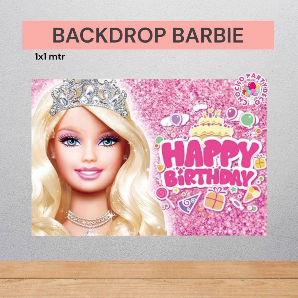 Backdrop Banner BARBIE / Banner Tembok Dekorasi Ulang Tahun Barbie Ken