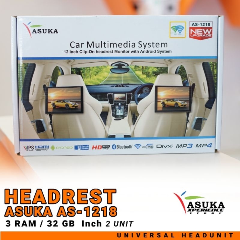 HEADREST ASUKA AS-1218 3/ 32 GB 2 Unit