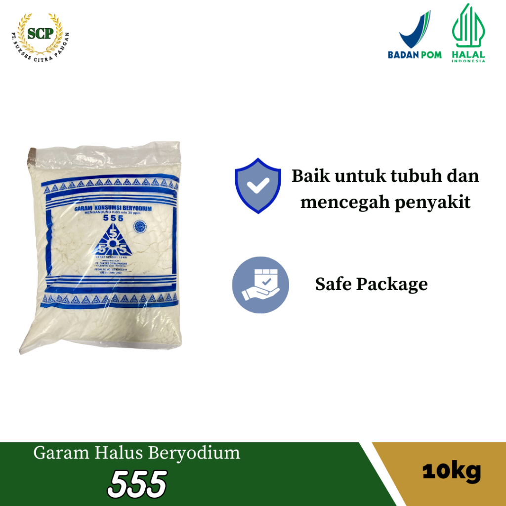 

Garam Halus Beryodium 10kg (KHUSUS GROSIR)