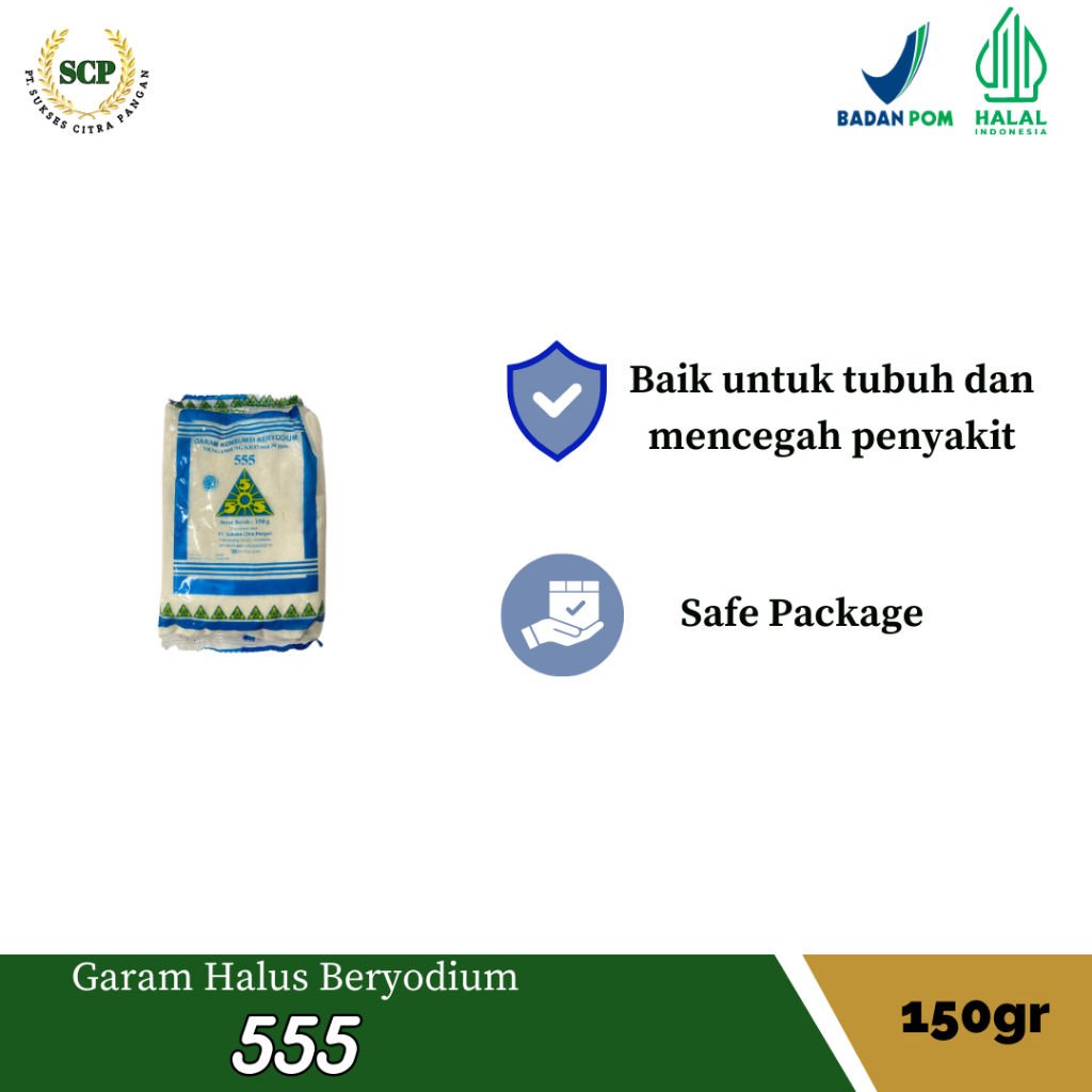 

Garam Halus Beryodium 150gr (KHUSUS GROSIR)
