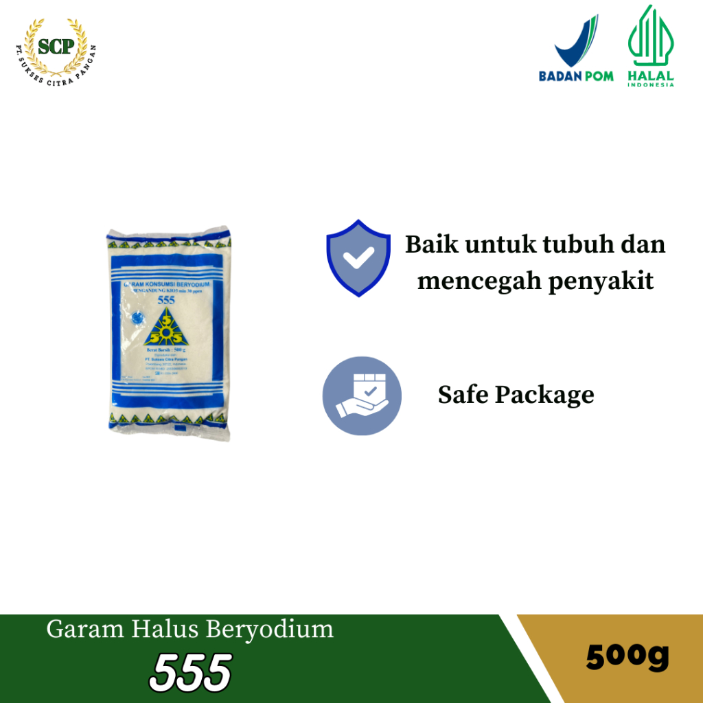 

Garam Halus Beryodium 500GR (KHUSUS GROSIR)