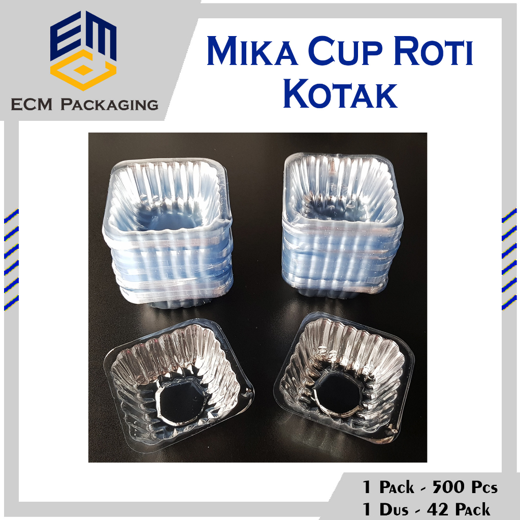 100pcs MIKA CUP ROTI KOTAK / MIKA KUE KERING / MIKA CUP DESSERT / MIKA BOLA2 COKLAT 100 PCS
