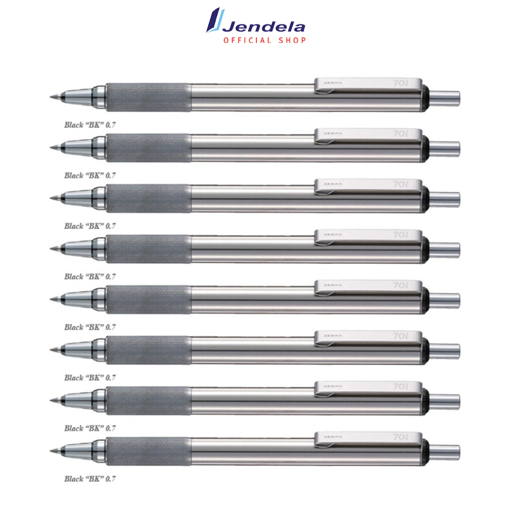 

Bolpoin Zebra F-701 Stainless pen 0,7 mm Black Pulpen Tanada Tangan Sultan Anti Macet Harga Satuan ATK