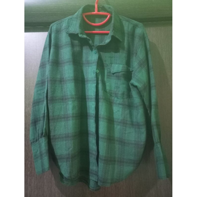 kemeja pre🩷 flanel army kotak2