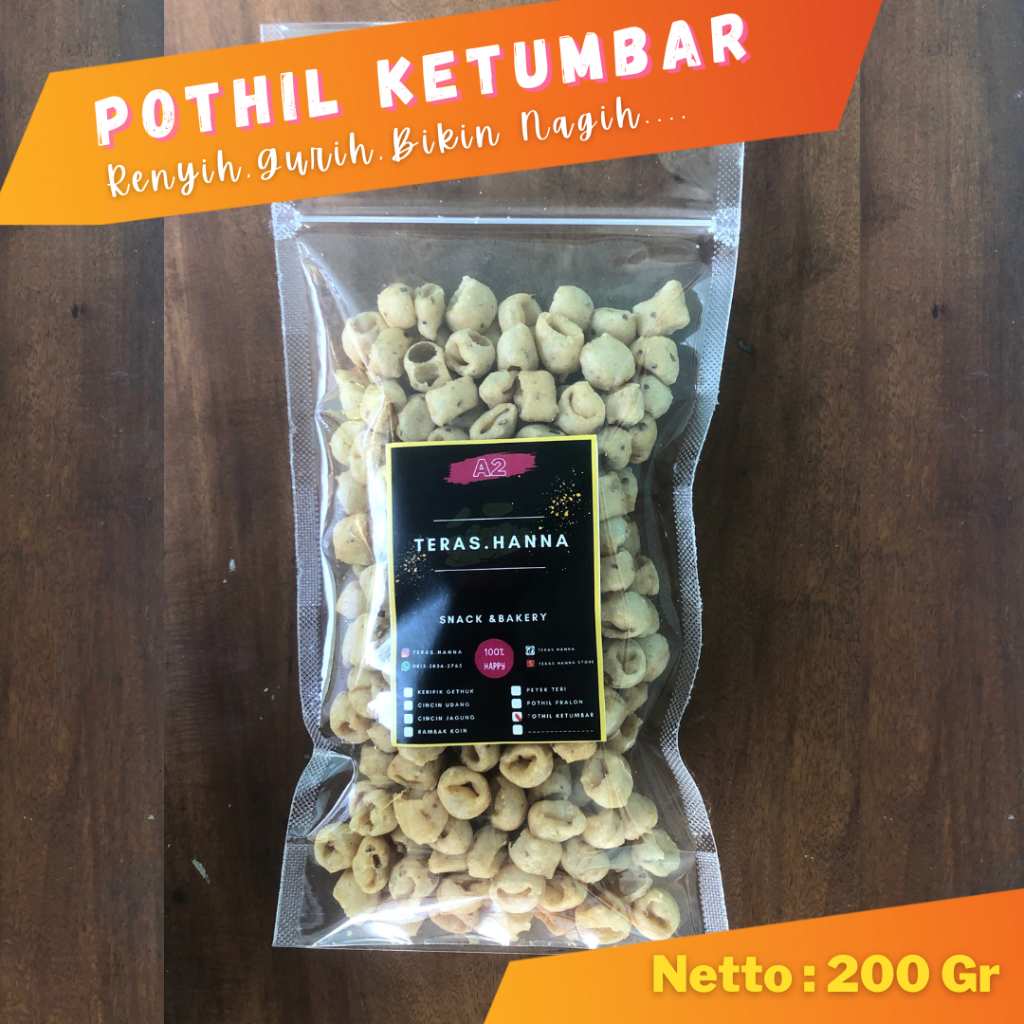 

Pothil Ketumbar 200gr Potil Singkong 200 gram Camilan Renyah Gurih Khas Magelang