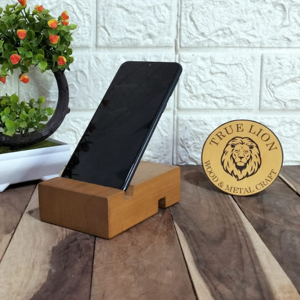 Holder Hp/Tatakan Hp simp mahonile kayu