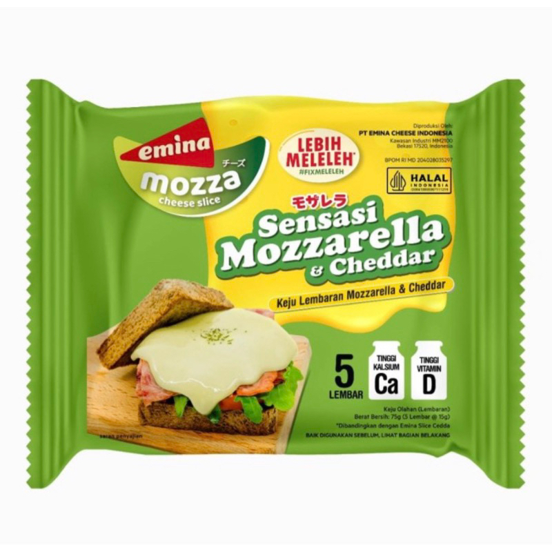 

Emina Keju Mozzarella Cheese Slice 5 x 15g
